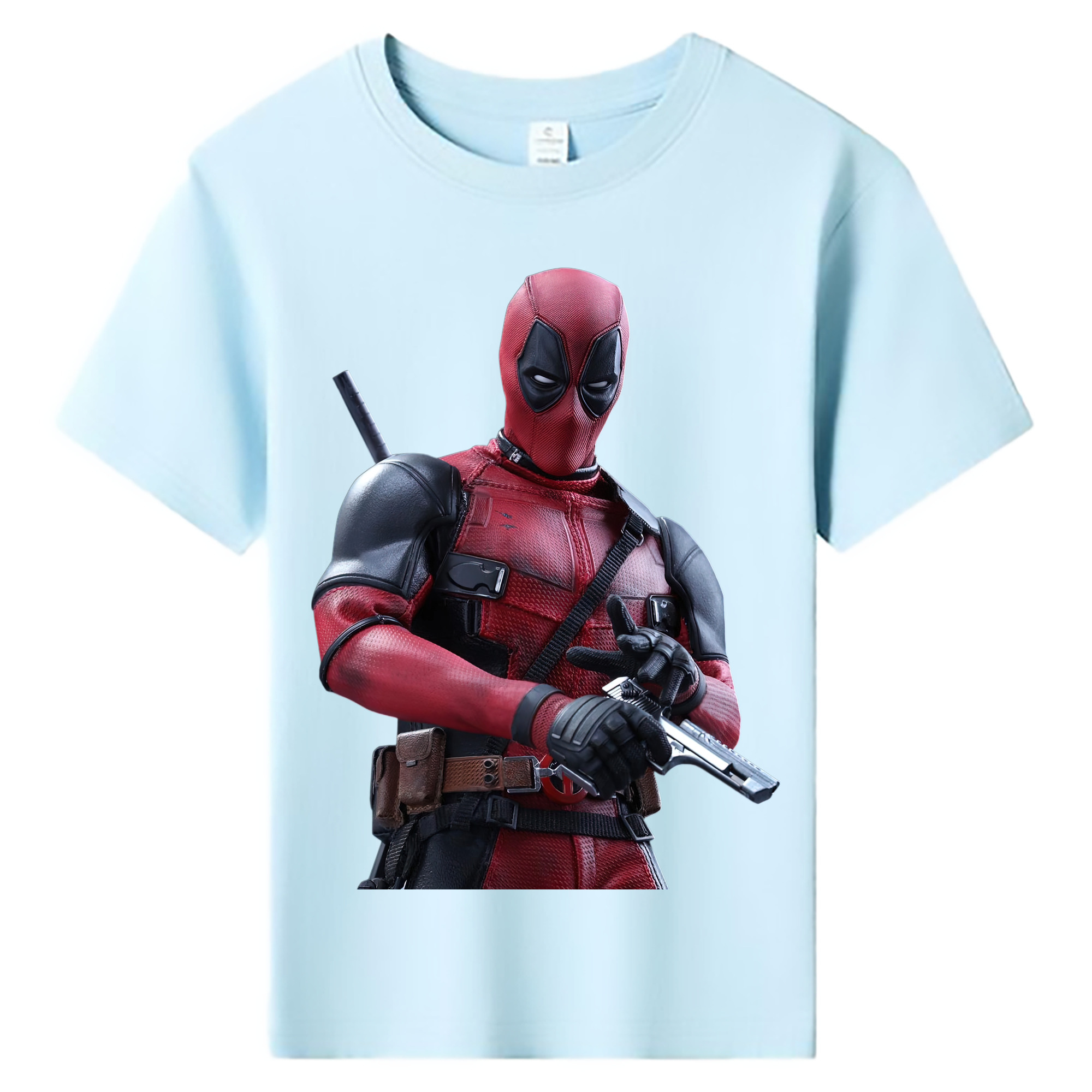 （画像用） Deadpool デッドプール 綿100％キッズTシャツ（フロントプリント）